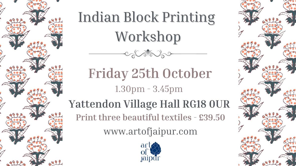 Indian Block Printing Workshop