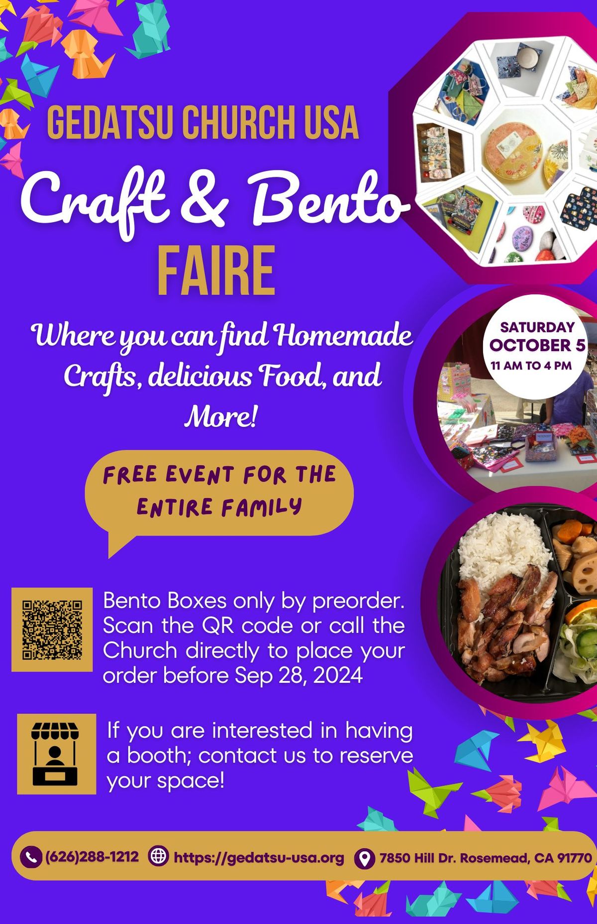 Craft and Bento Faire