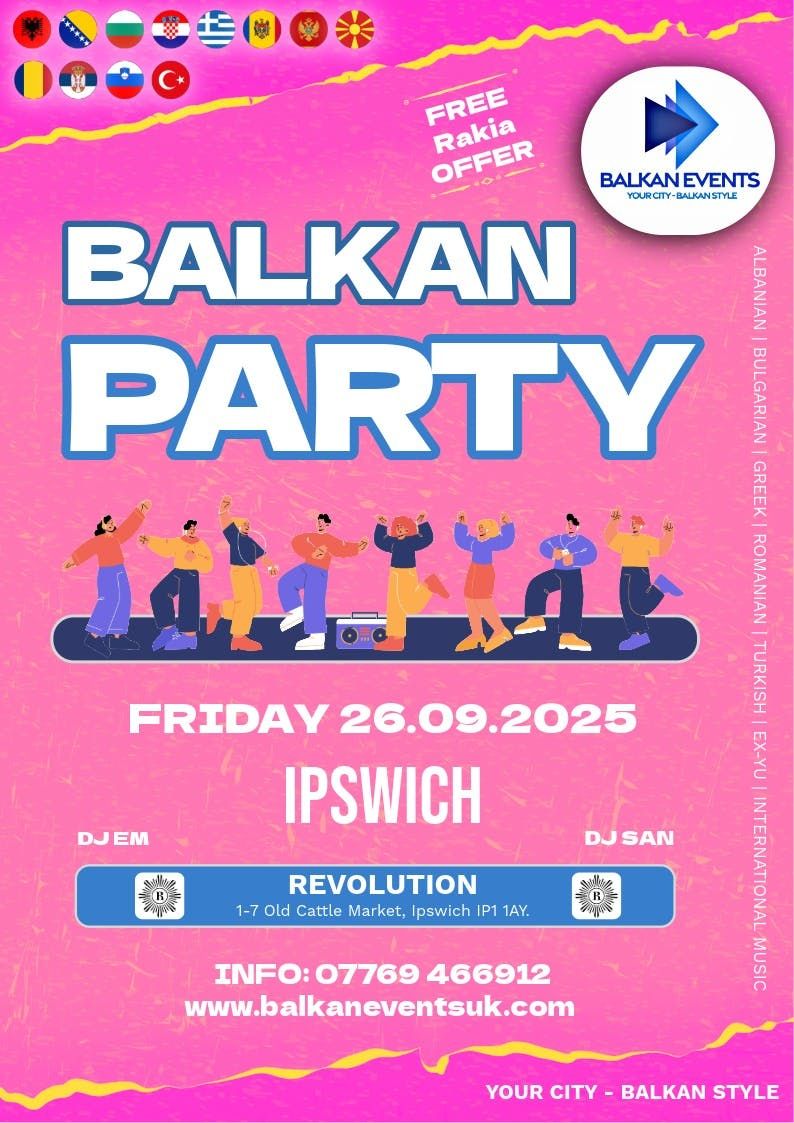 BALKAN Party IPSWICH - Autumn Welcome