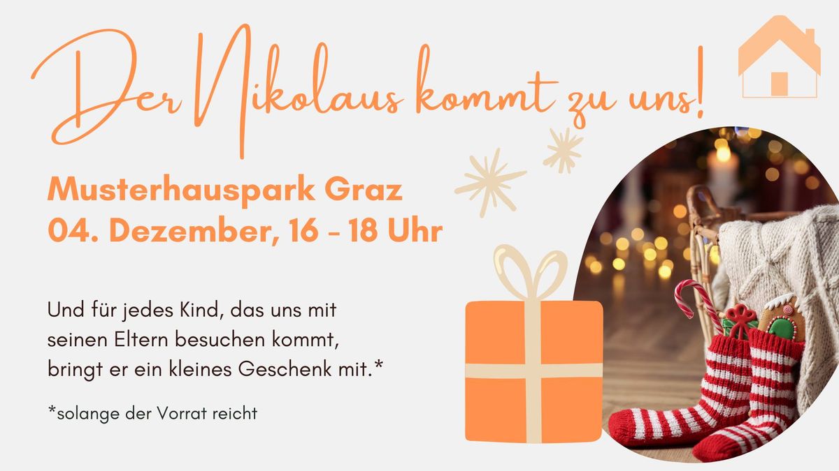 Nikolaus zu Gast im Musterhauspark Graz