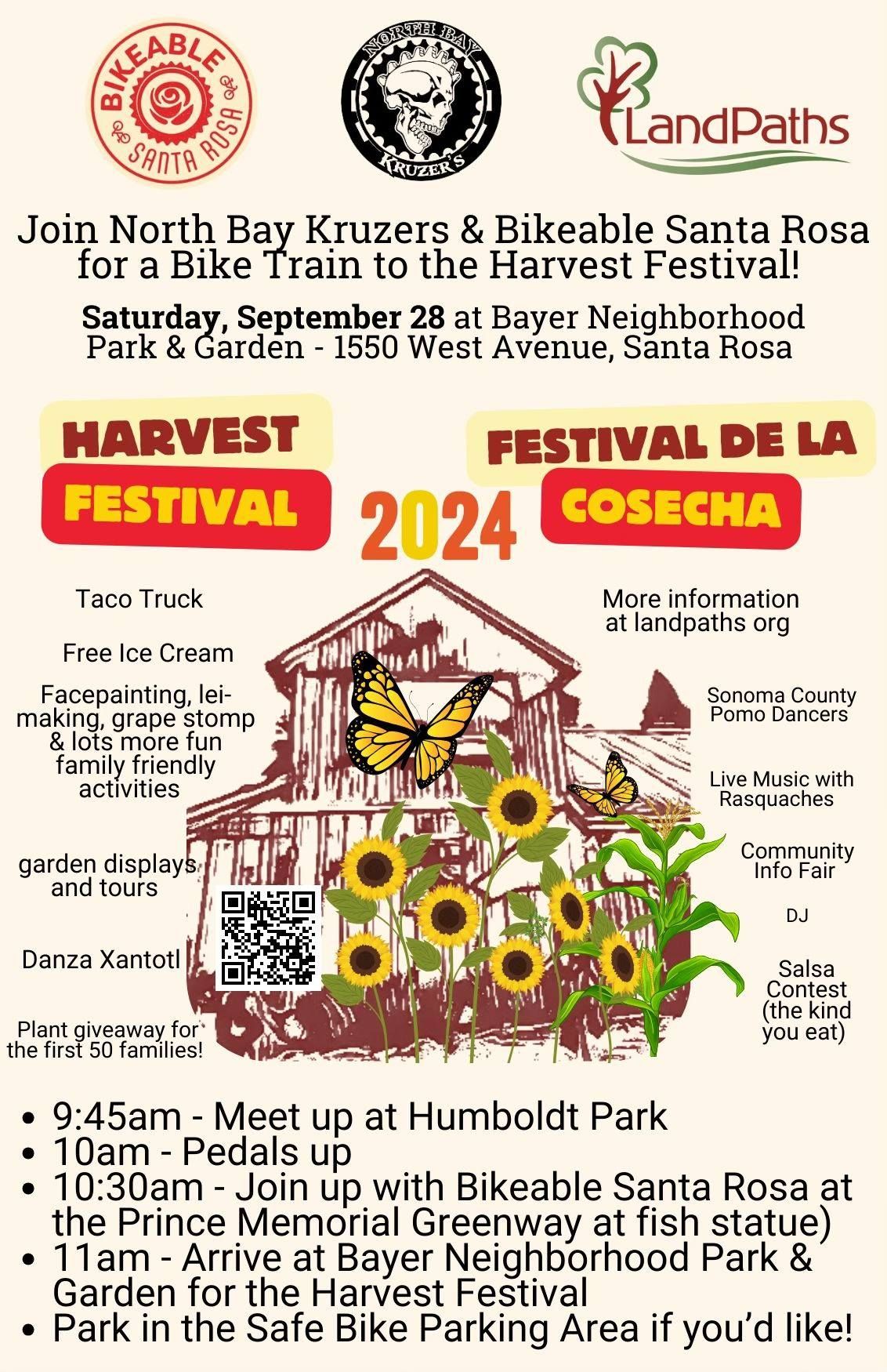 Bikeable Ride to Harvest Festival