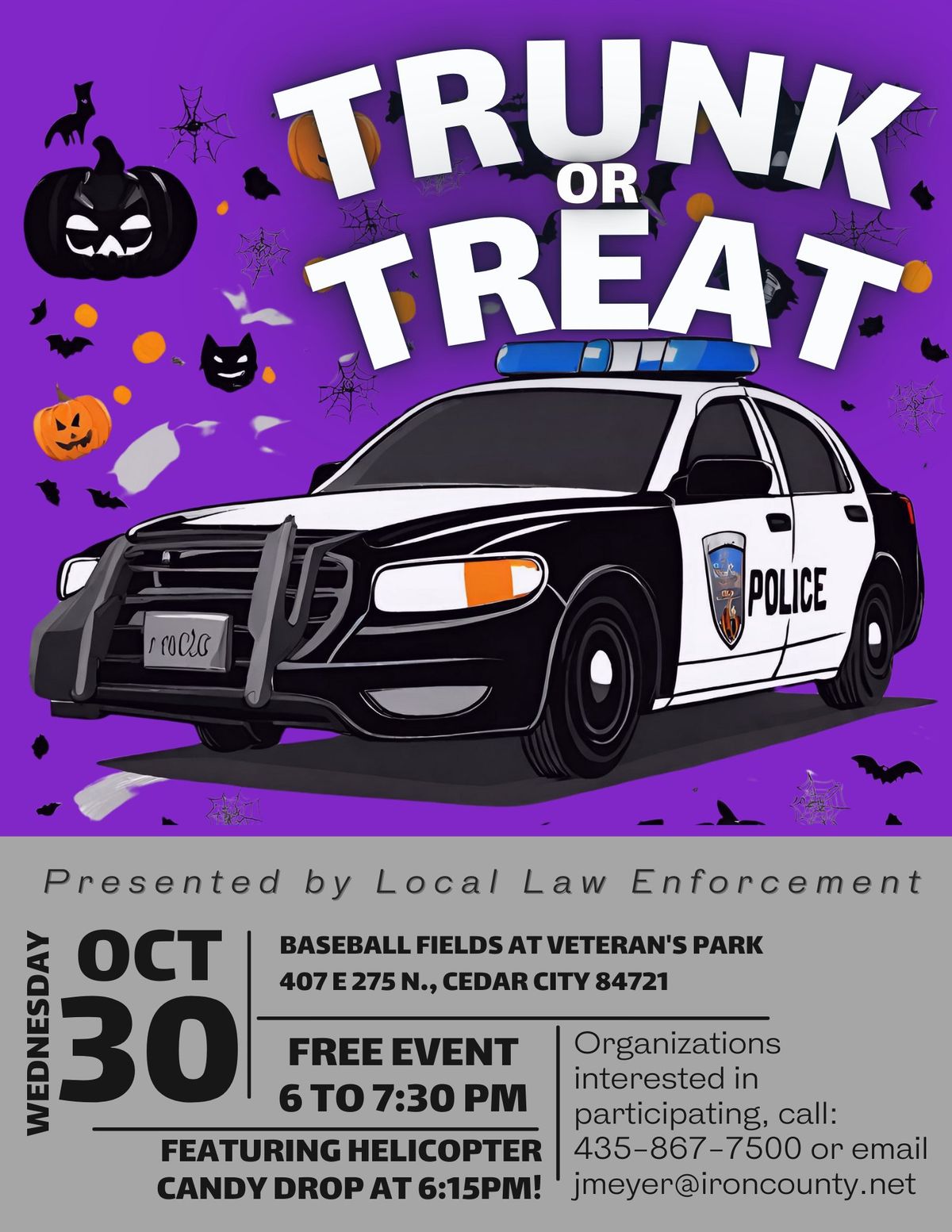 Trunk-or-Treat with Local Law Enforcement