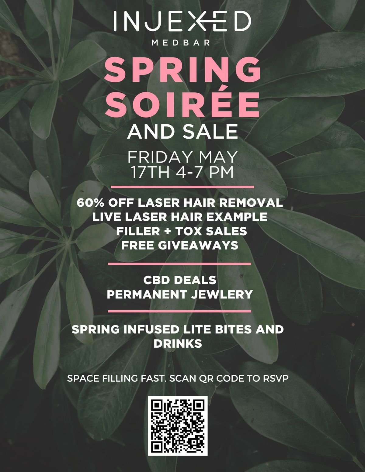 INJEXED SPRING SOIREE and SALE