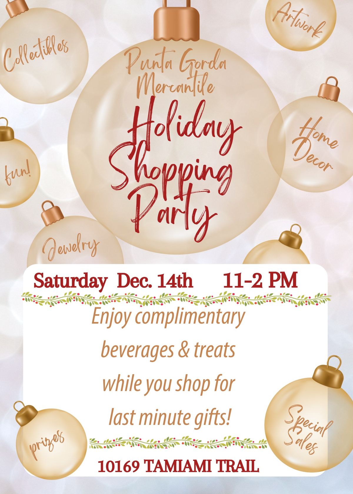 Holiday Shopping Party