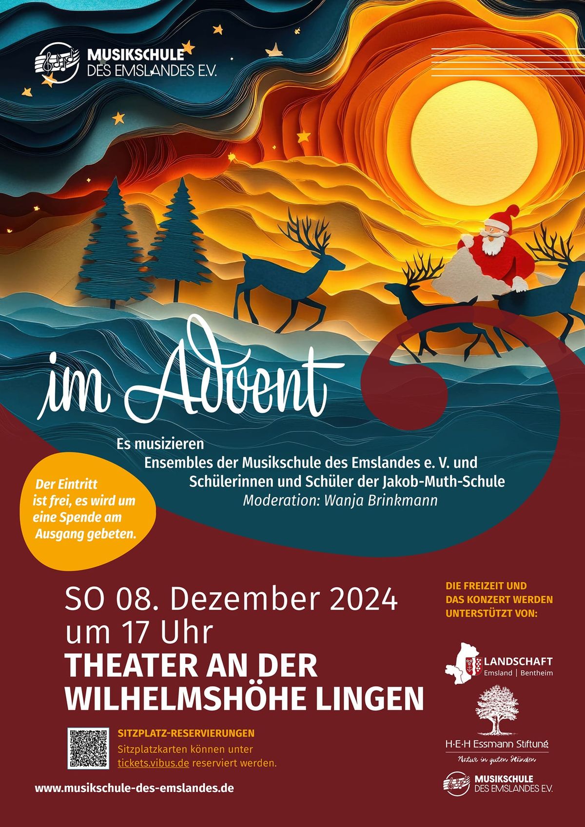 Adventskonzert der Musikschule des Emslandes 