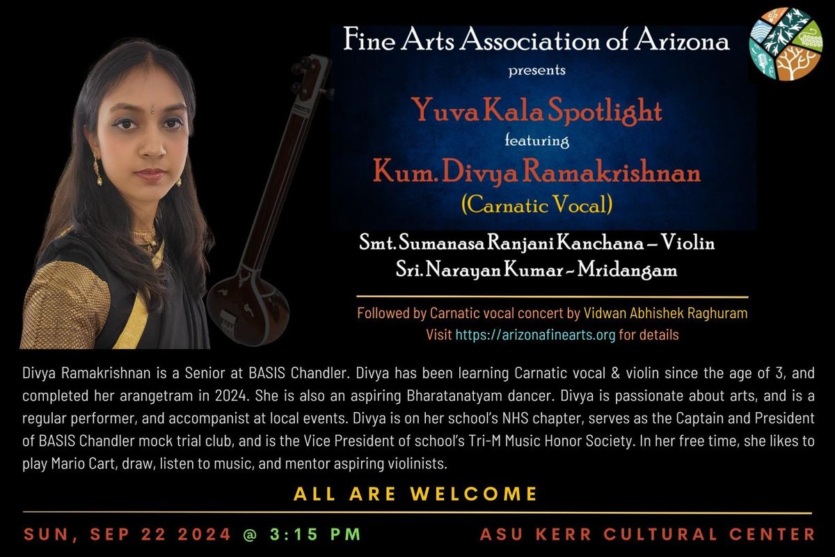 Yuva Kala Spotlight by Kumari. Divya Ramakrishnan