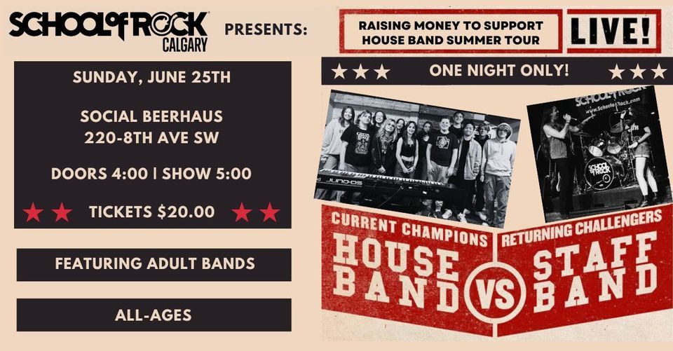House Band Fundraising Show