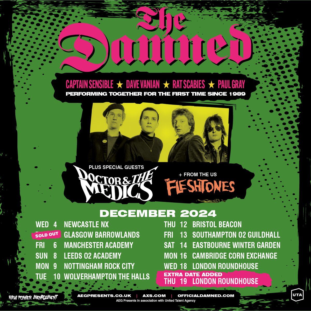 The Damned at The Danforth Music Hall