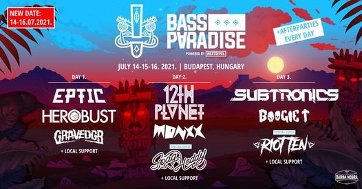 Bass Paradise 2021 - Budapest \/ July 14-16
