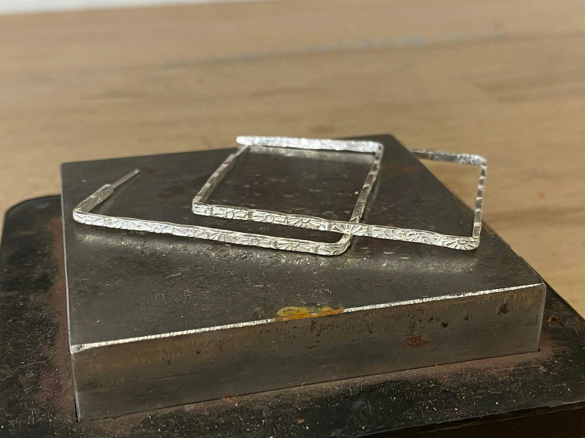 Silver hoop earring workshop