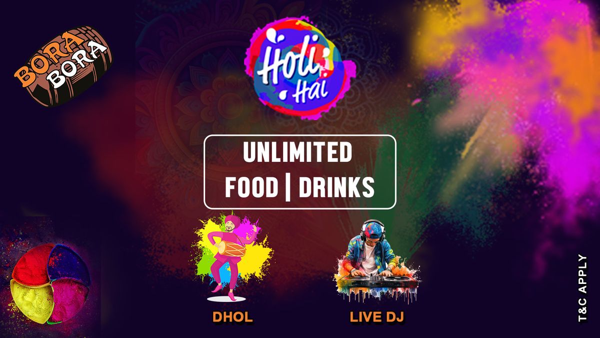 Holi Party 2025 at Bora Bora Andheri