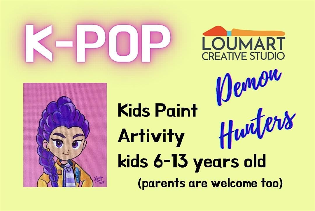 Create Kpop Demon Hunters Art at Interactive Painting Workshop