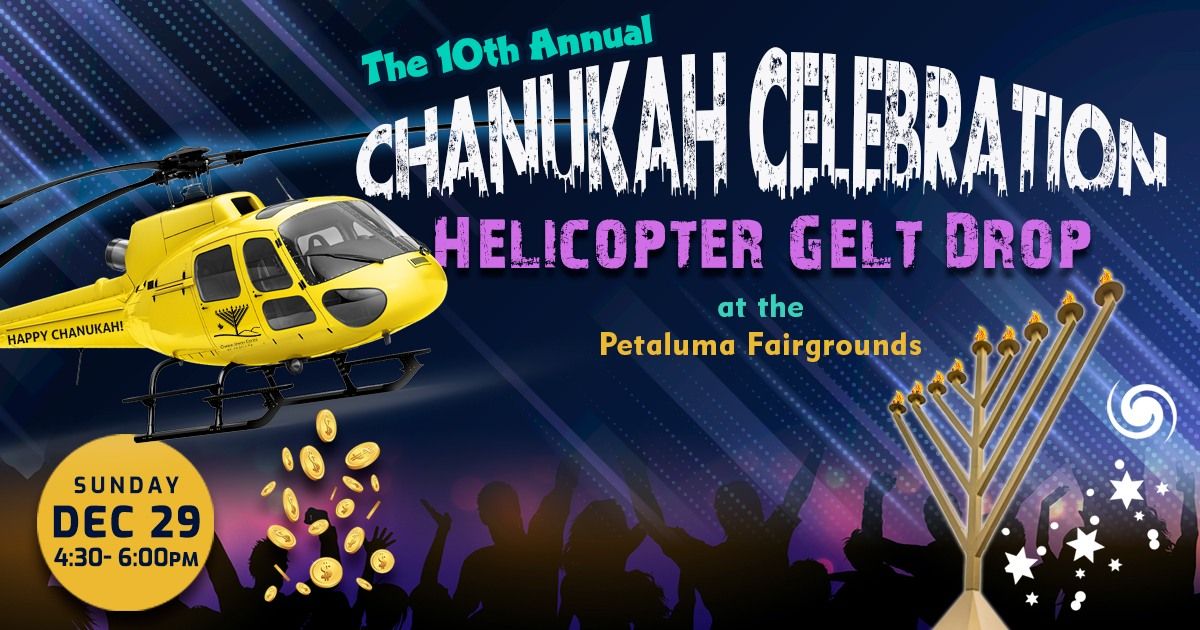 Chanukah Celebration & Helicopter Gelt Drop