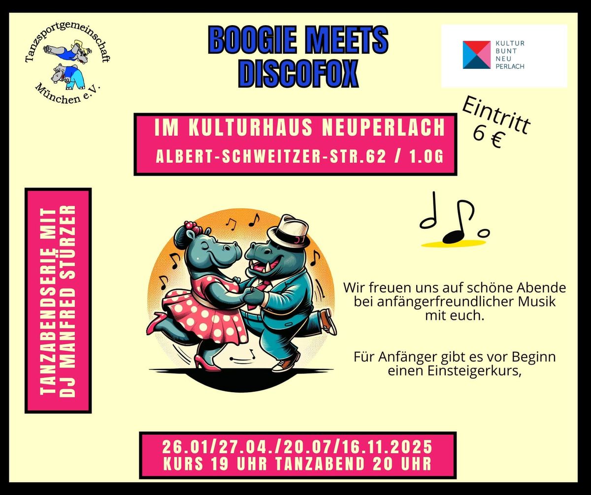 Boogie-Abend im Kulturhaus Neuperlach