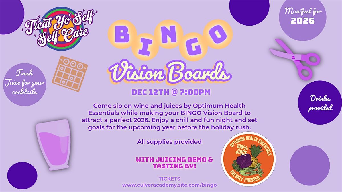 Vision Board BINGO!
