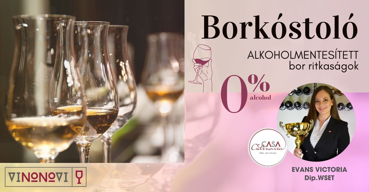 0% -Alkoholmentes\u00edtett Bork\u00f3stol\u00f3 a Casa-ban