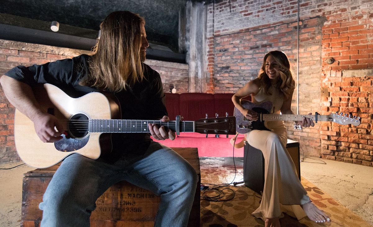 Ben Wayne and Jess Novak at Harvey's Garden