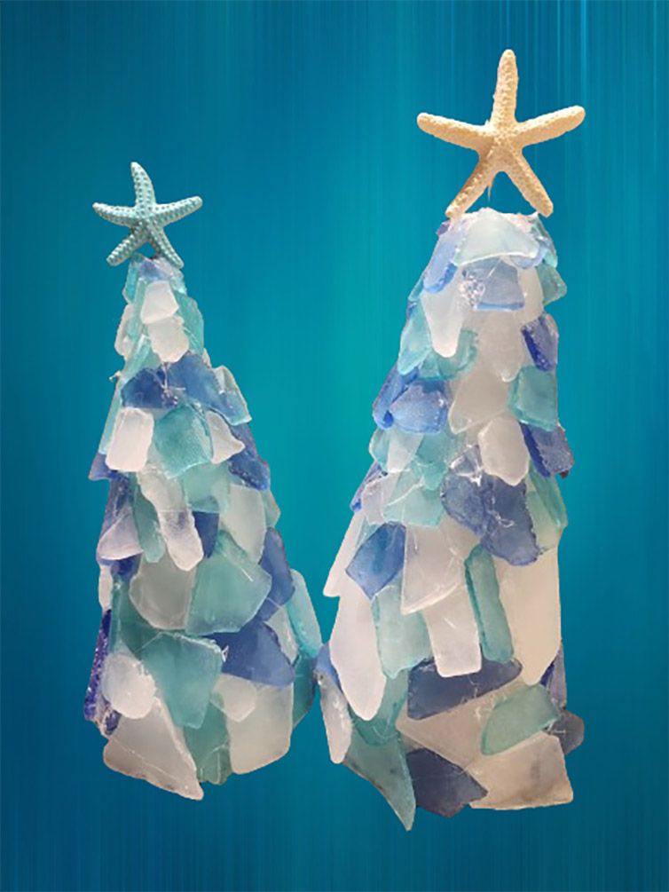 Lighted Sea Glass Trees at Elicit Brewery in Manchester CT Monday Nov 11th 6p-8pm