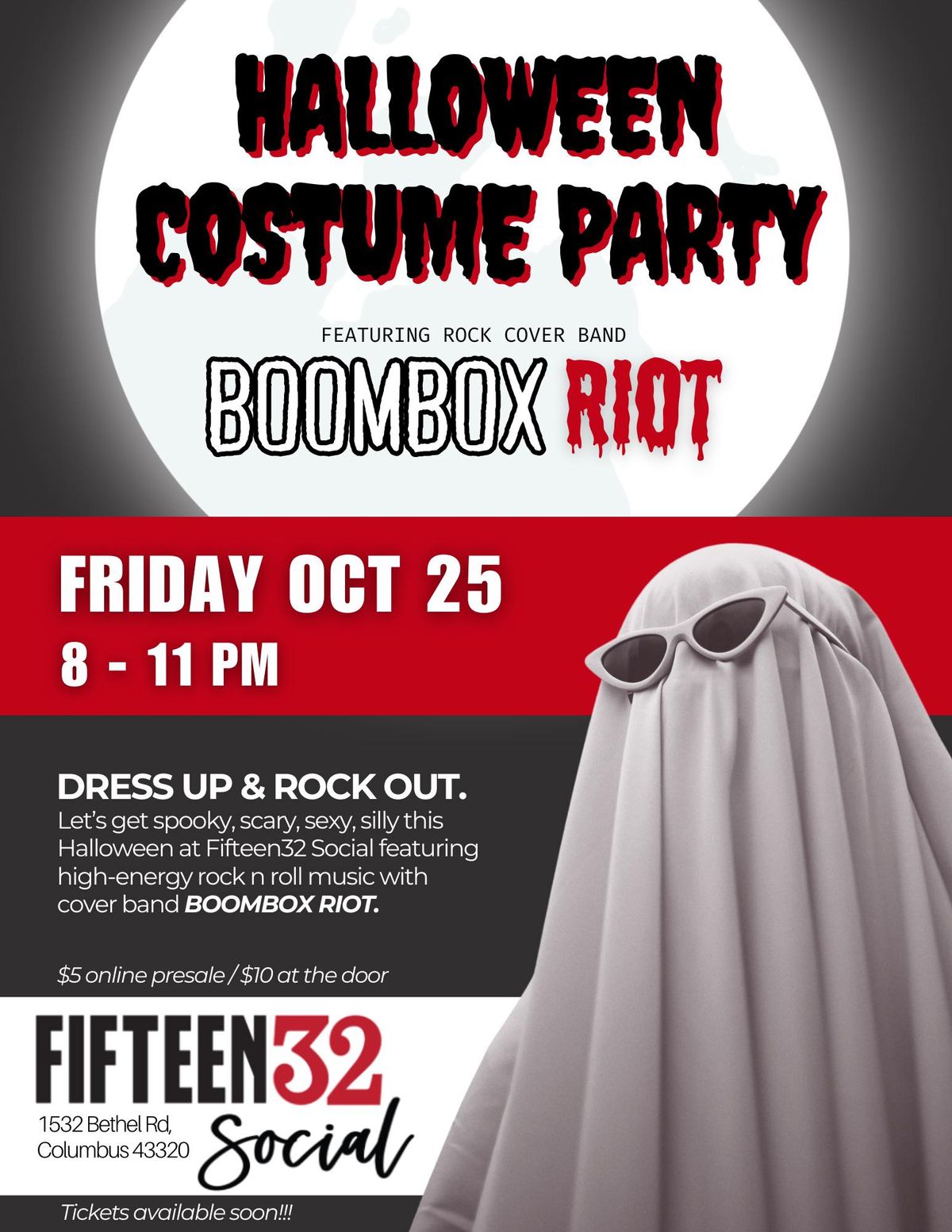 Boombox Riot's HALLOWEEN COSTUME PARTY at Fifteen32 Social!