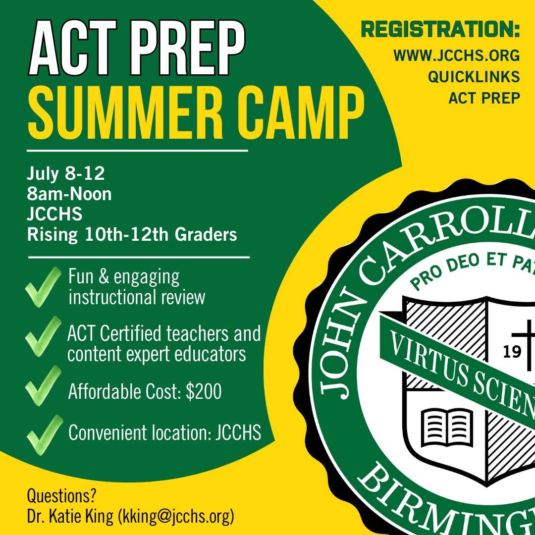 ACT Prep Summer Camp at JCCHS