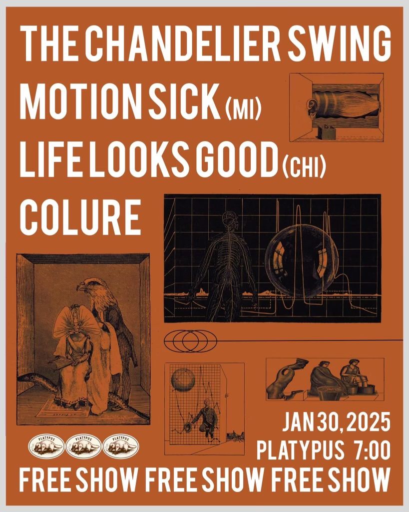 Motion Sick (MI), Life Looks Good (CH), The Chandelier Swing + Colure