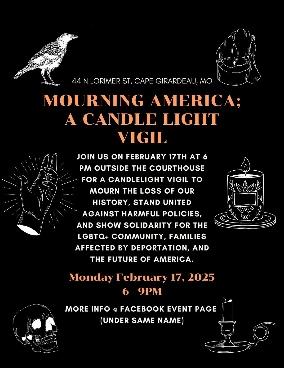 Mourning America : Candle Light Vigil. 