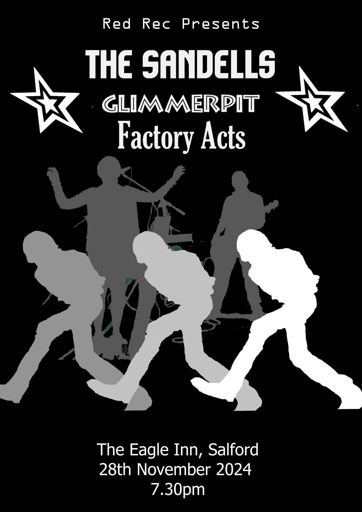 The Sandells, Glimmerpit and Factory Acts Live @ The Eagle Inn, Salford.