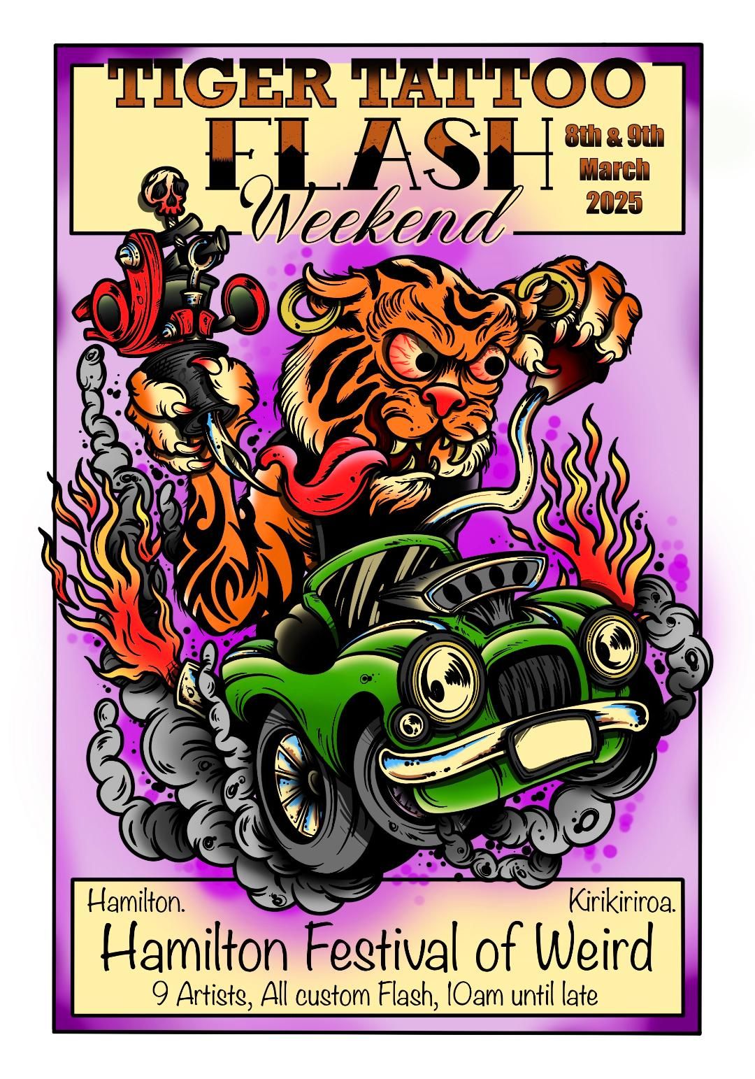 Tiger Tattoo Flash Weekend. 