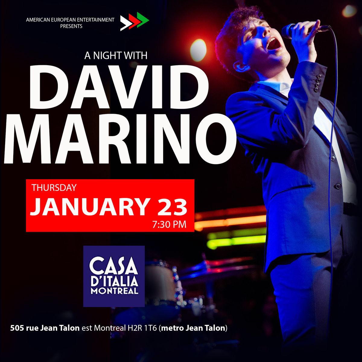 A NIGHT WITH DAVID MARINO