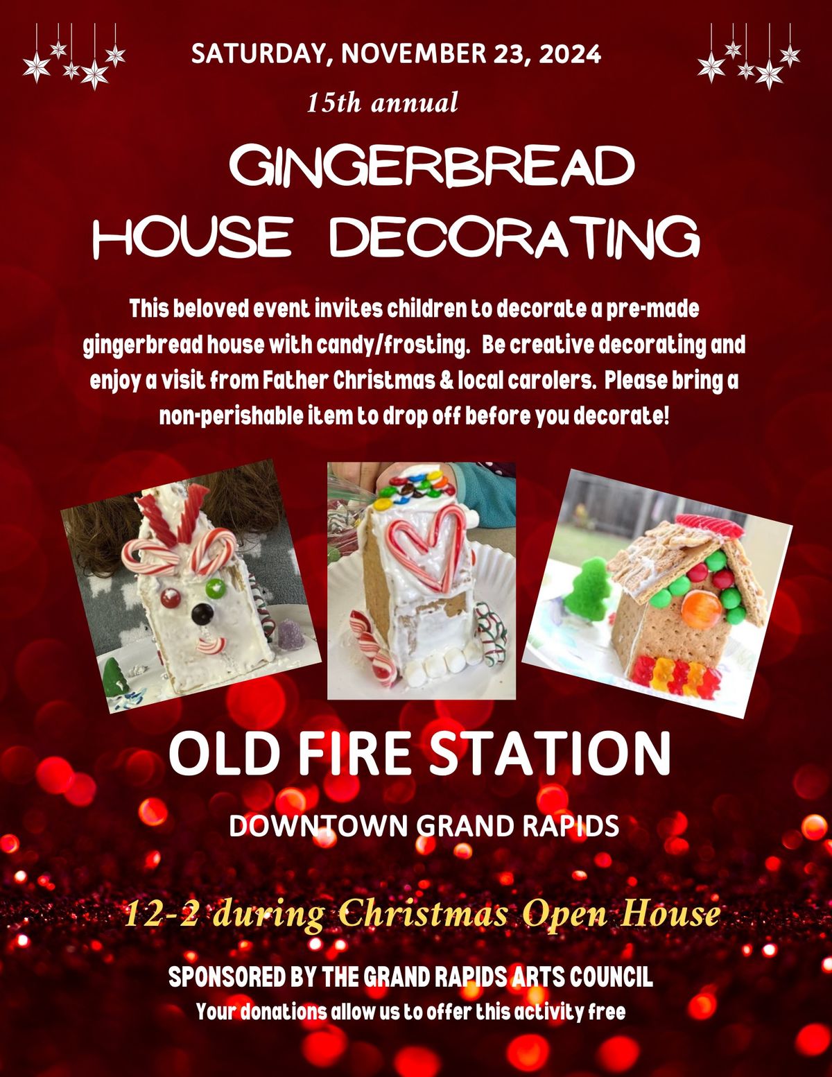 Gingerbread house decorating 