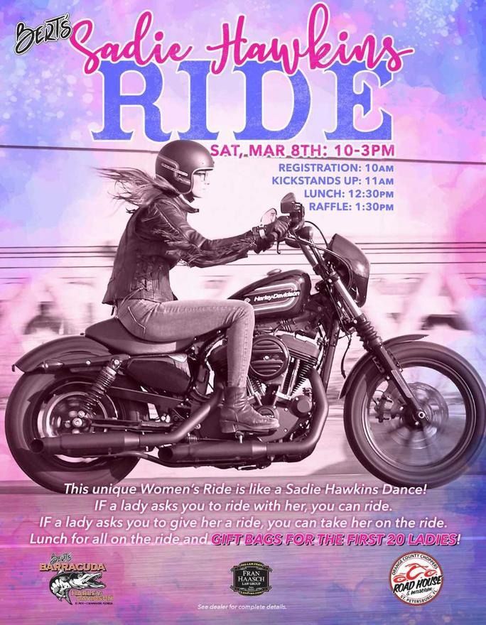 Sadie Hawkins RIDE and Lunch!