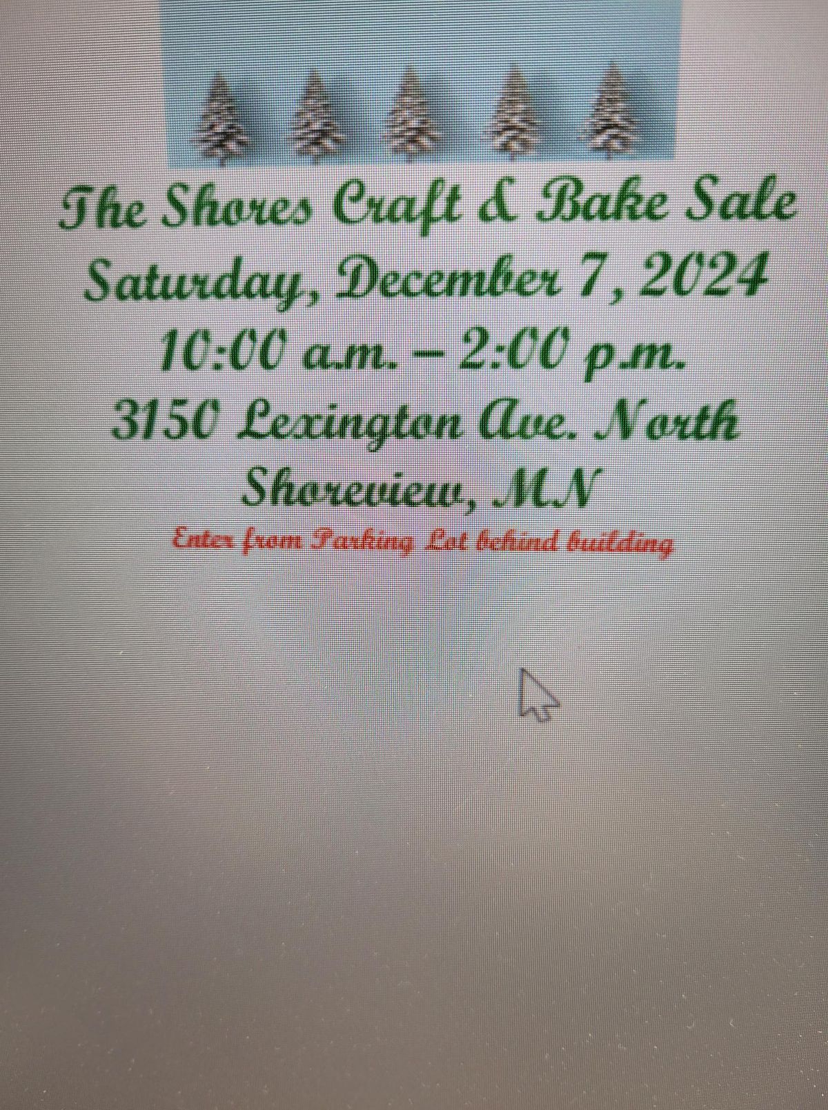 The Shores Craft\/Bake Sale