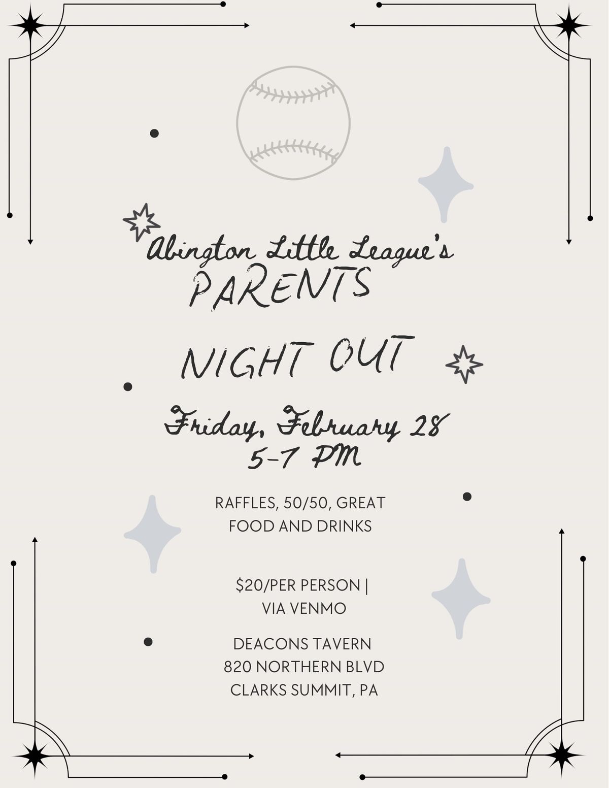 Abington Little League Parents Night Out