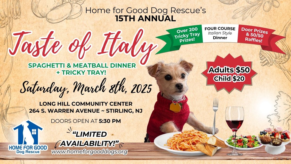 2025 TASTE OF ITALY SPAGHETTI  & MEATBALL DINNER + TRICKY TRAY! \ud83c\uddee\ud83c\uddf9