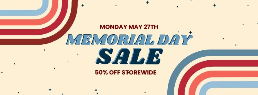 50% Off Memorial Day Sale