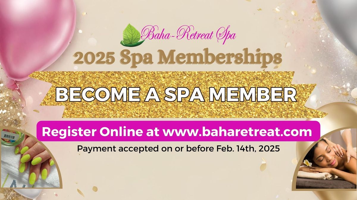 2025 Spa Membership Registration