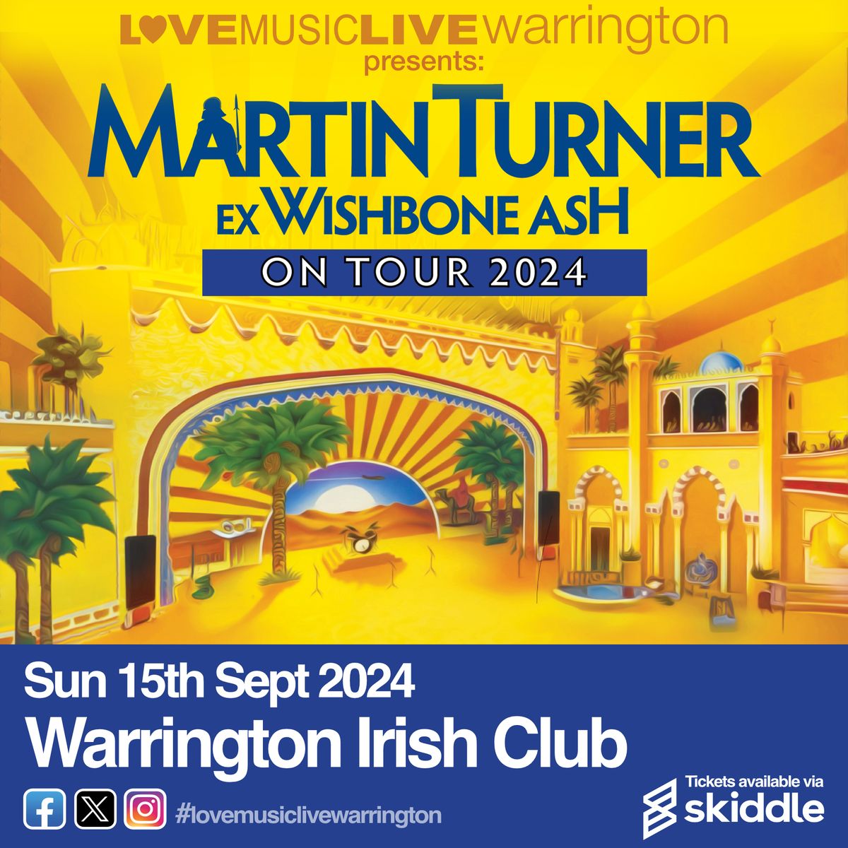 Martin Turner ex Wishbone Ash (full band) - Warrington Irish Club