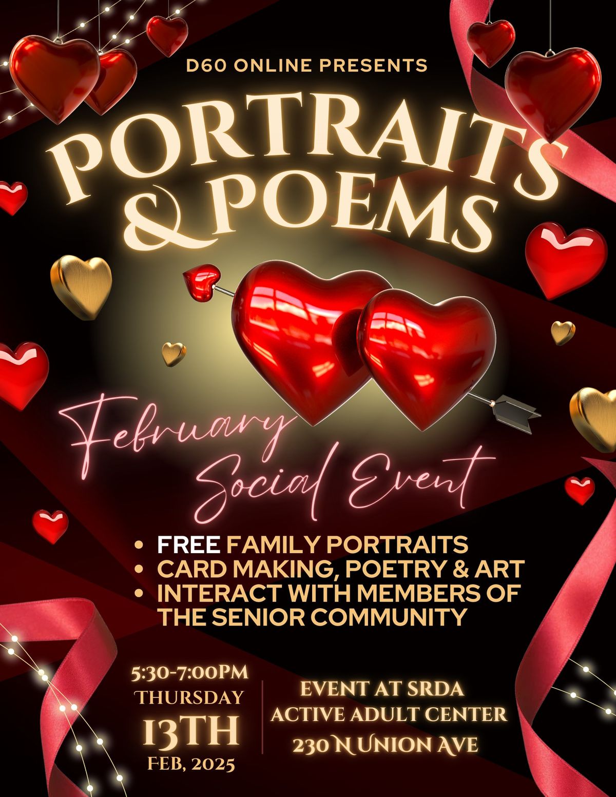 Portraits & Poetry Event