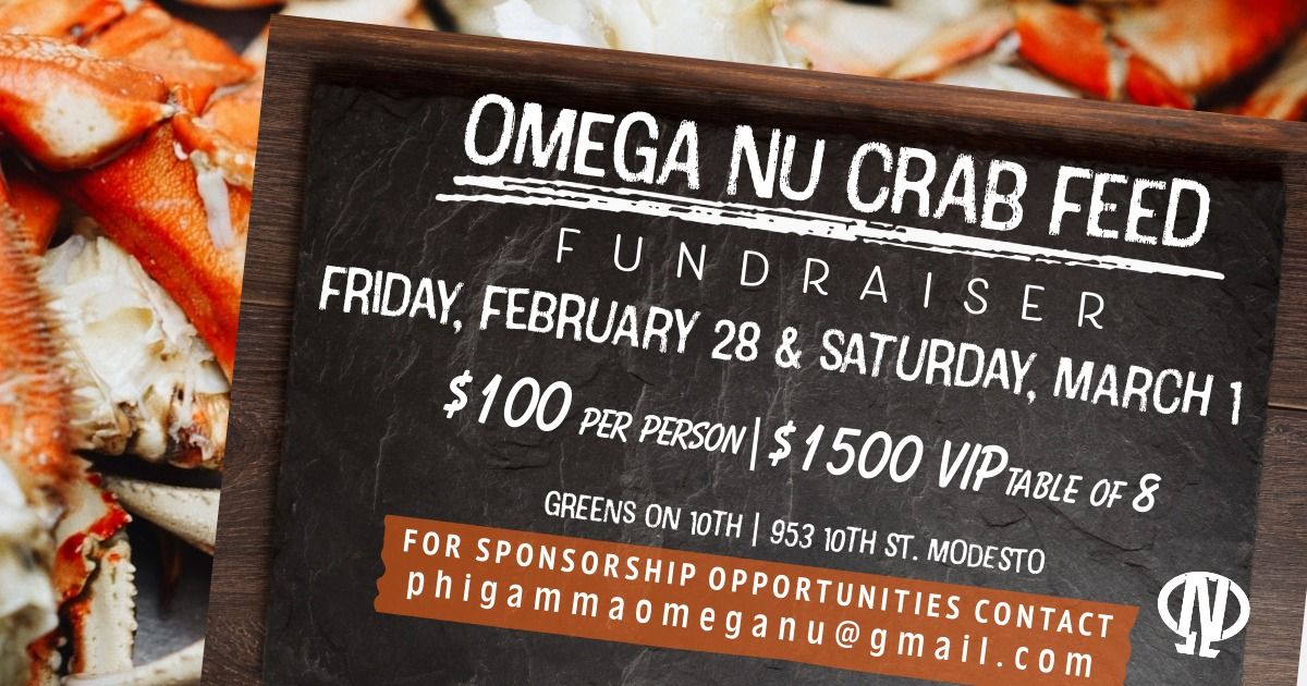 Omega Nu Crab Feed 2\/28 and 3\/1, 2025