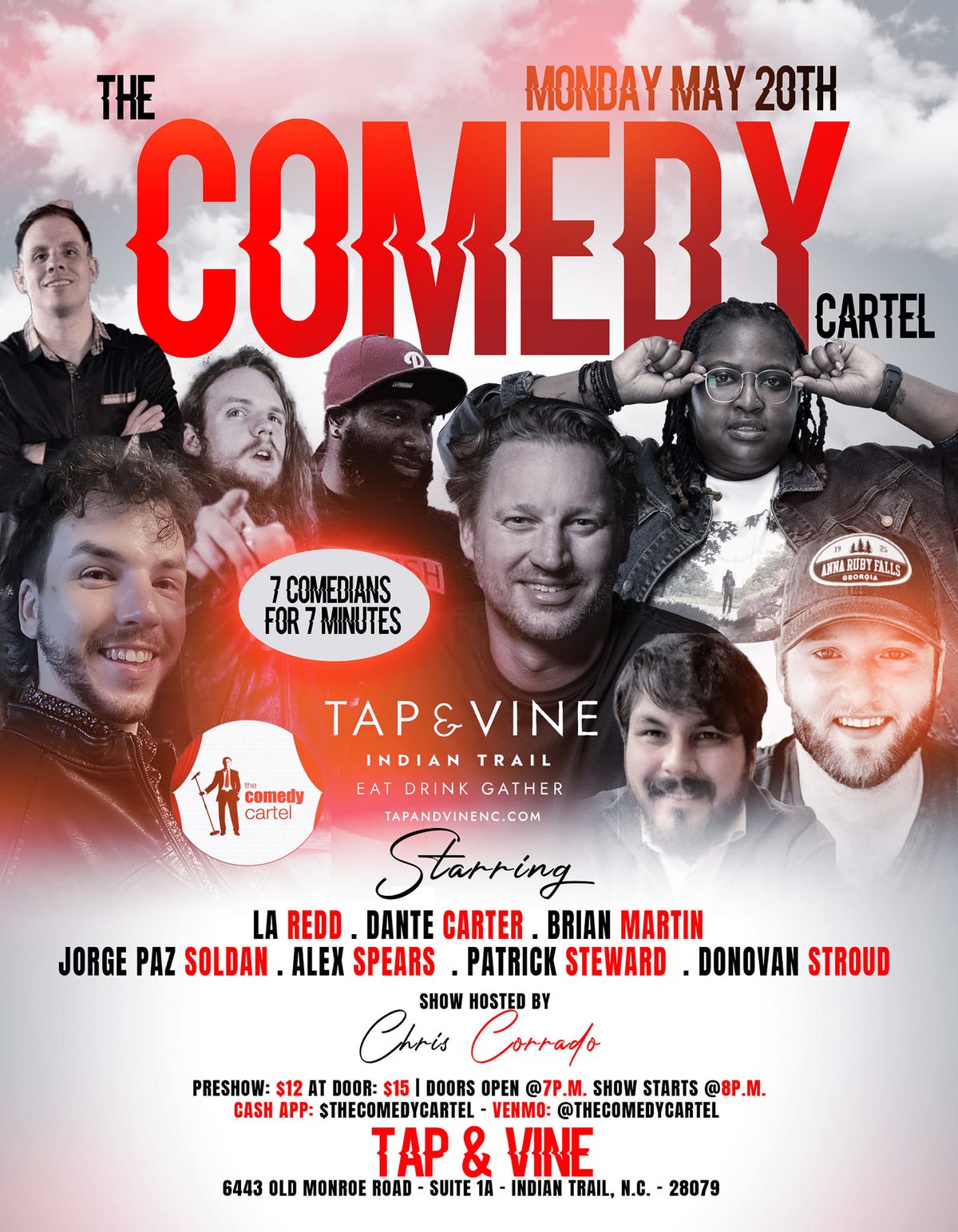 The Comedy Cartel @ Tap and Vine - Indian Trail: 5\/20\/24