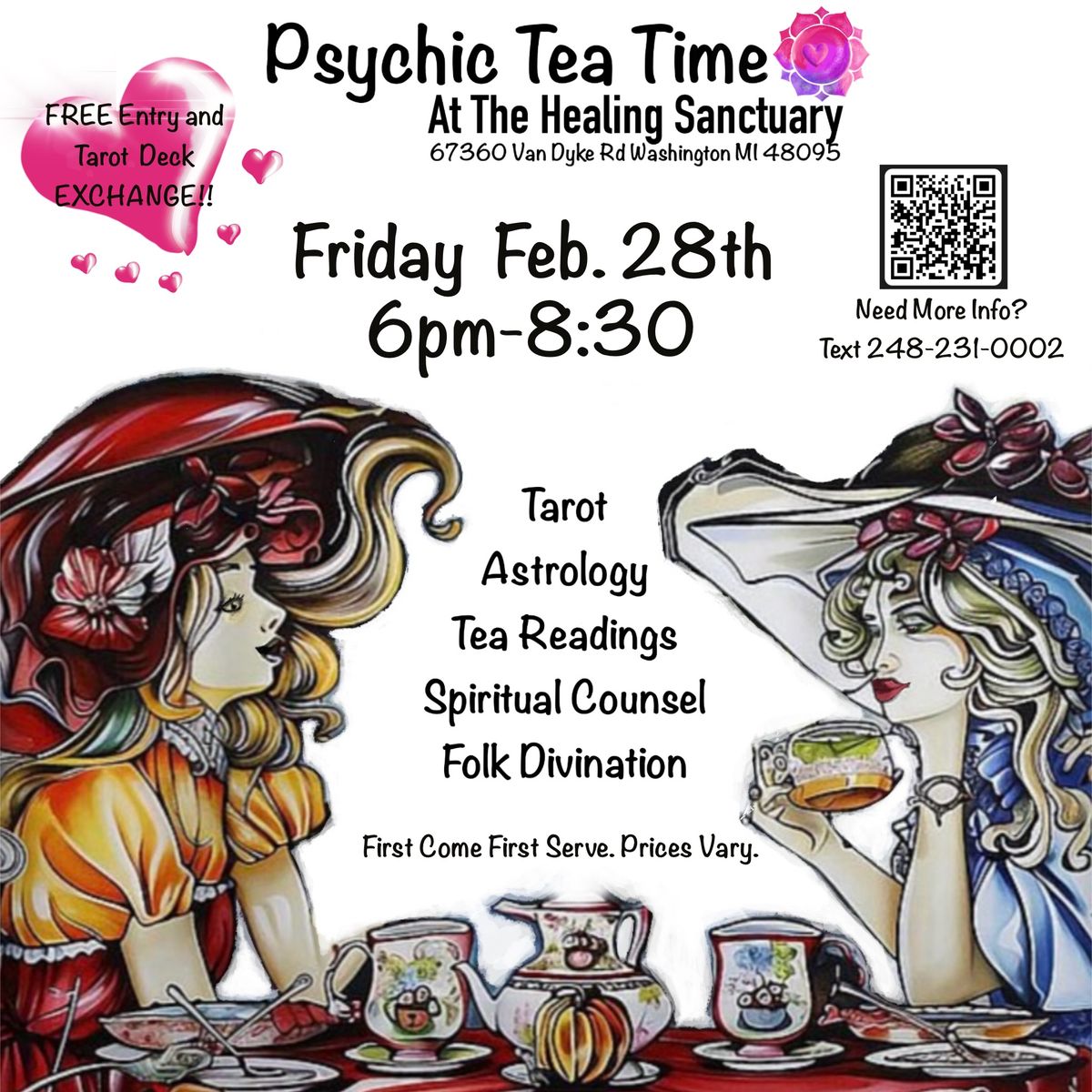 Psychic Tea Time and Tarot Exchange