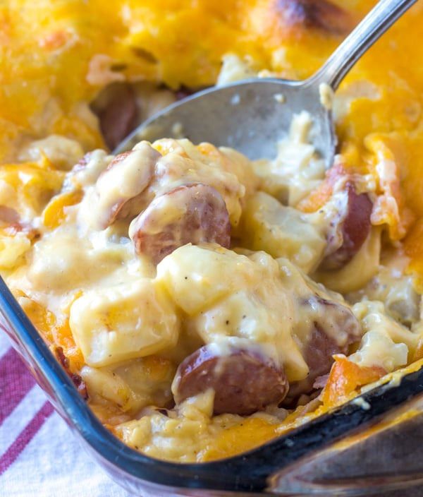 Smoked Sausage Potato Casserole