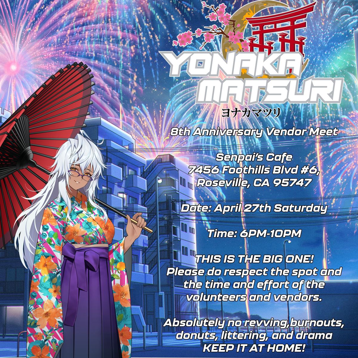 Yonaka Matsuri 8th Anniversary Vendor Meet