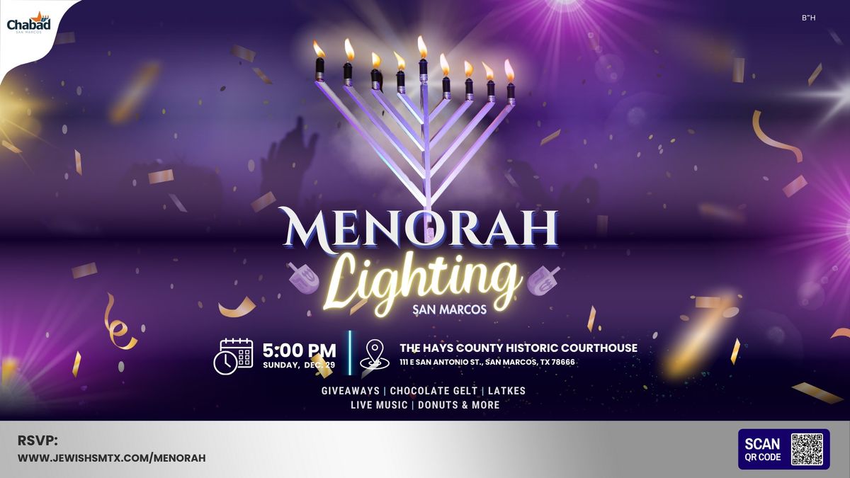 San Marcos Menorah Lighting