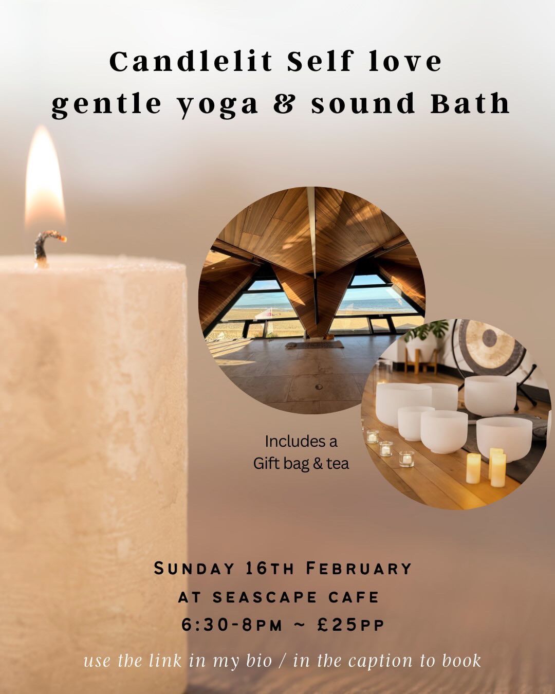 Self love gentle yoga and sound bath