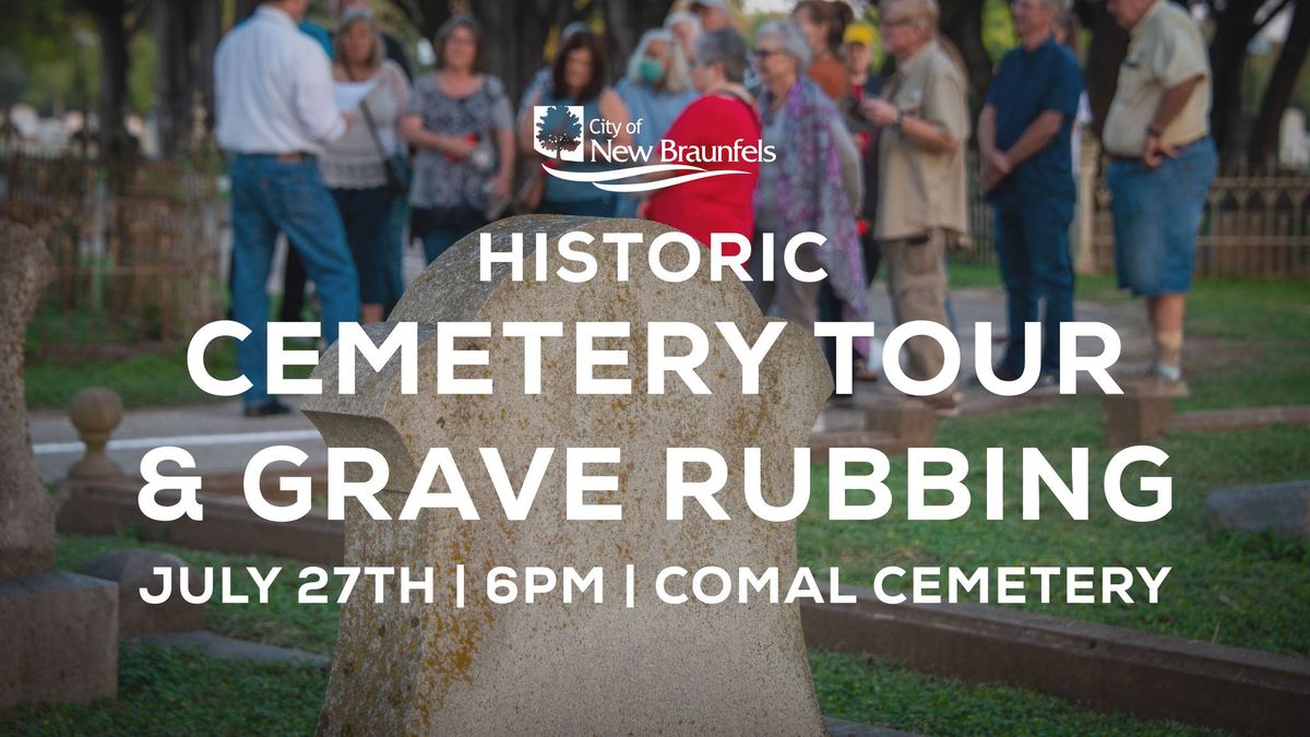 Historic Cemetery Tour & Grave Rubbing - Park and Recreation Month