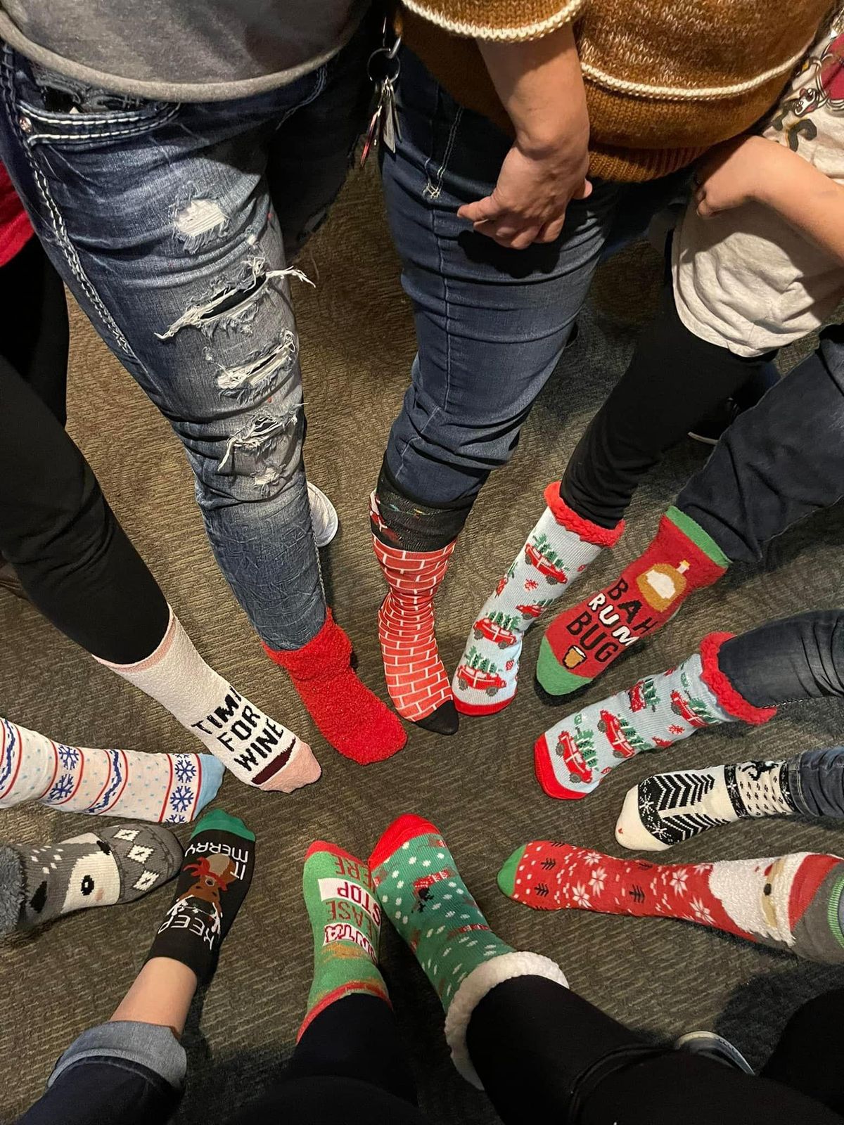 Christmas crazy sock party 