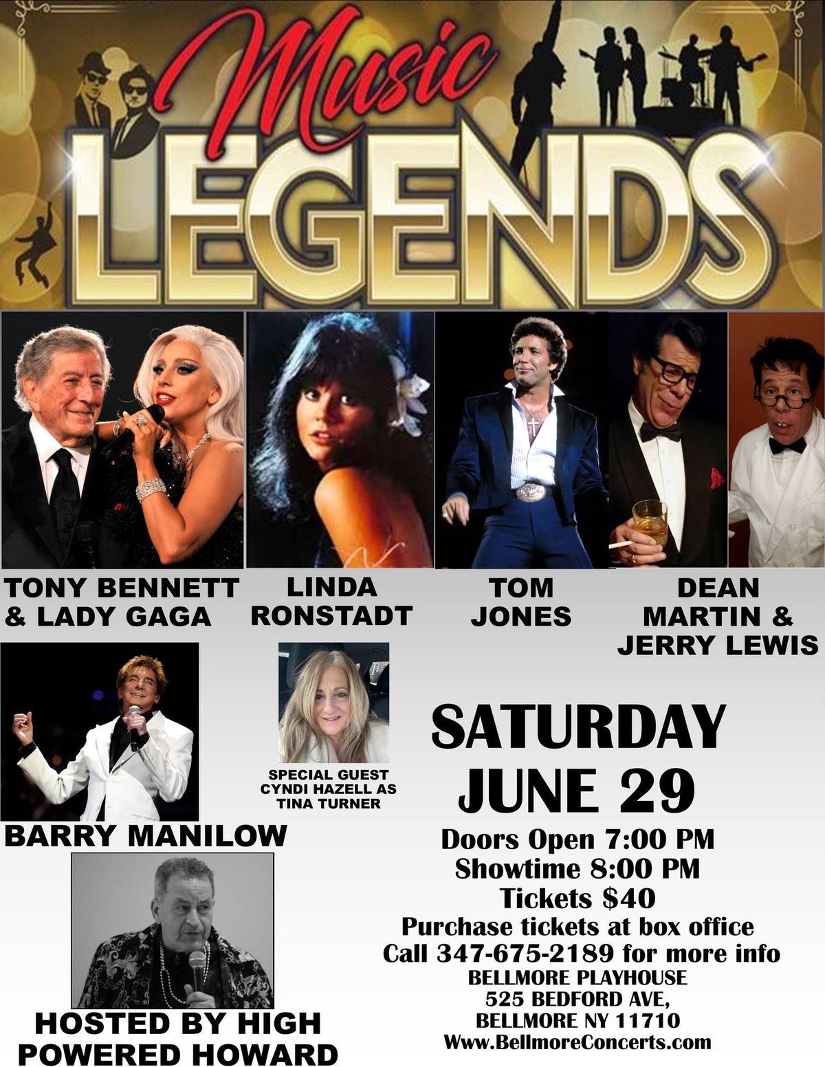 Music Legends Tribute at Bellmore Playhouse Theater 