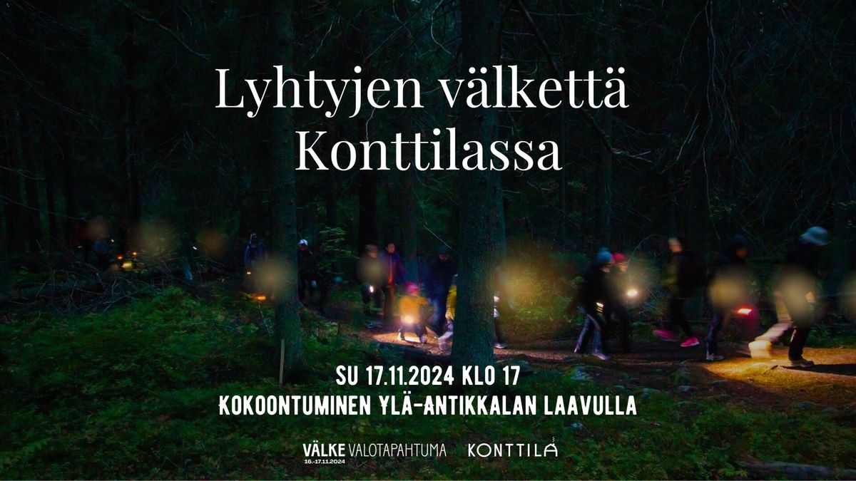 Lyhtyjen v\u00e4lkett\u00e4 Konttilassa