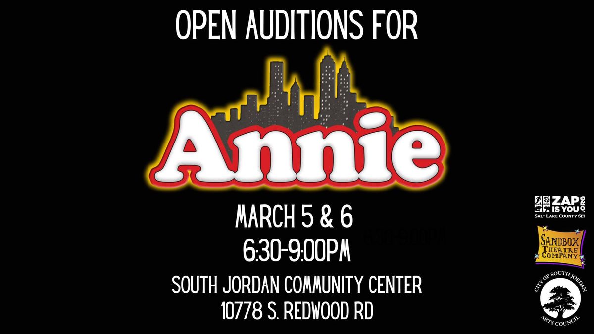 Open auditions for \u201cAnnie\u201d